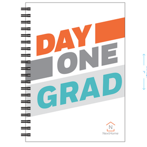 "Day One Grad" Spiral Notebook