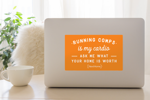 Laptop Decal- Running Orange