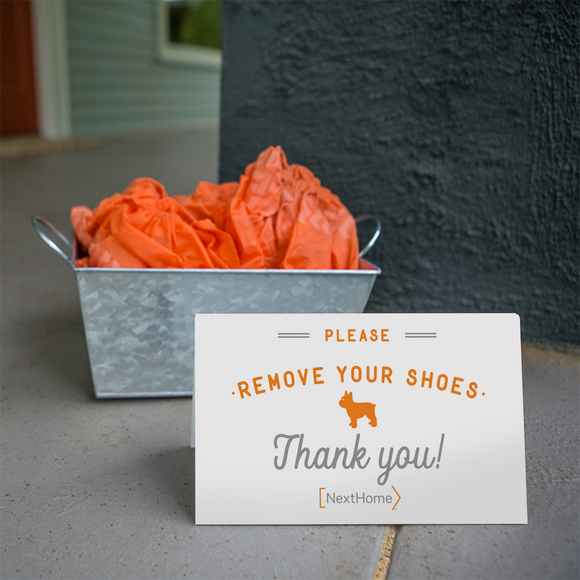 Shoe Sign - White + Luke 